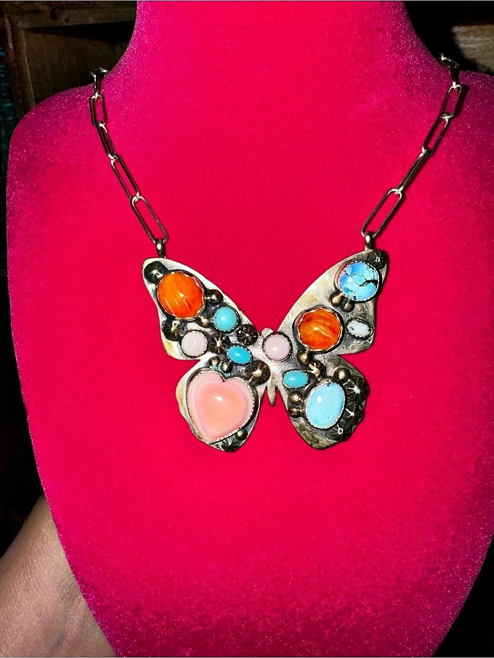 Statement Handmade Butterfly Necklace